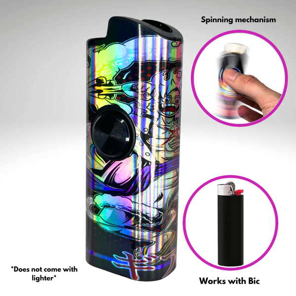 FLKR LYTR® Anime Design FLKR Fidget Spinner Lighter Case Amazon Must Have for Bic® Spinner Lighter Case | FLKR LYTR - $11.99