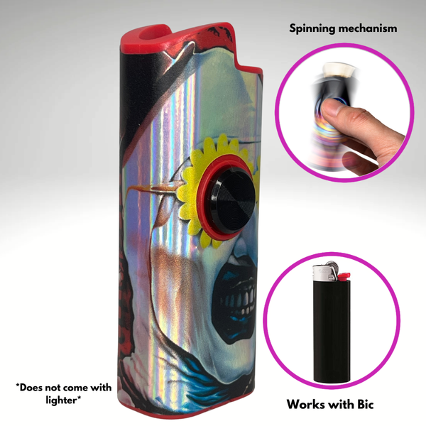FLKR LYTR®  Fidget Spinner Lighter Case Must Have Halloween Design for Bic® Spinner Lighter Case | FLKR LYTR - $11.99