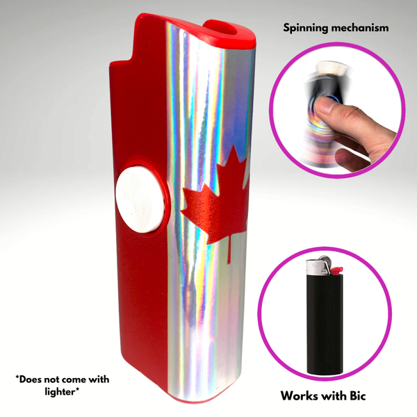 FLKR LYTR® Fidget Spinner Lighter Case Flag Design for Bic® Spinner Lighter Case | FLKR LYTR - $11.99