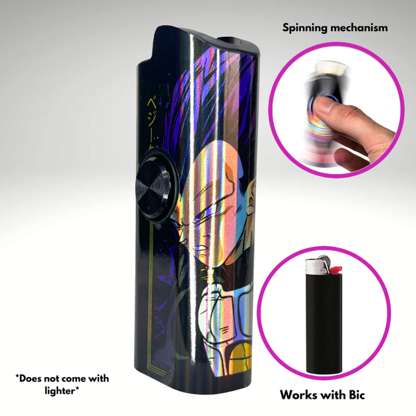 FLKR LYTR® Anime Design FLKR Fidget Spinner Lighter Case Amazon Must Have for Bic® Spinner Lighter Case | FLKR LYTR - $11.99