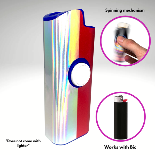 FLKR LYTR® Fidget Spinner Lighter Case Flag Design for Bic® Spinner Lighter Case | FLKR LYTR - $11.99