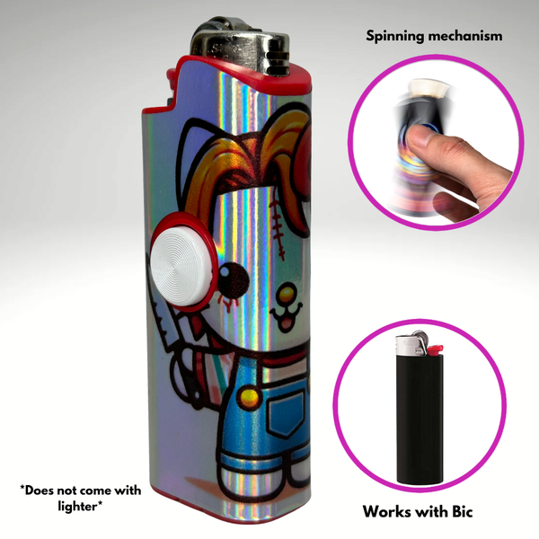 FLKR LYTR® Fidget Spinner Lighter Case Halloween Design for Bic® Spinner Lighter Case | FLKR LYTR - $11.99