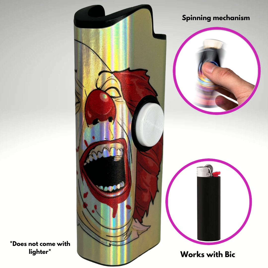 FLKR LYTR®  Fidget Spinner Lighter Case Halloween Design for Bic® Spinner Lighter Case | FLKR LYTR - $11.99