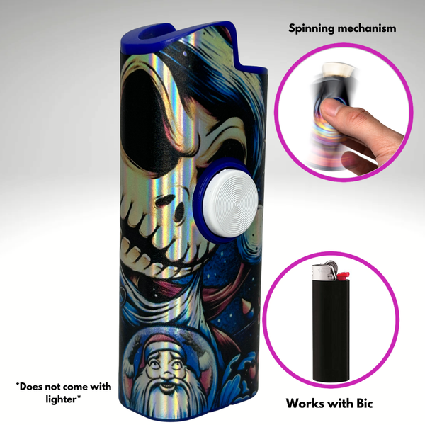 FLKR LYTR® Fidget Spinner Lighter Case Halloween Design for Bic® Spinner Lighter Case | FLKR LYTR - $11.99)