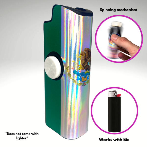 FLKR LYTR® Fidget Spinner Lighter Case Flag Design for Bic® Spinner Lighter Case | FLKR LYTR - $11.99