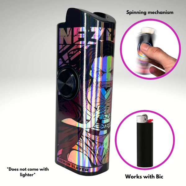 FLKR LYTR® Fidget Spinner Lighter Case Anime Design for Bic® Spinner Lighter Case | FLKR LYTR - $11.99