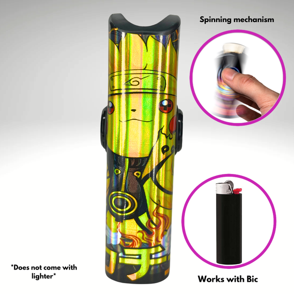 FLKR LYTR® Fidget Spinner Lighter Case Anime Design for Bic® Spinner Lighter Case | FLKR LYTR - $11.99