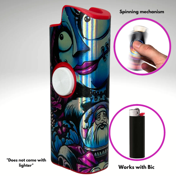 FLKR LYTR®  Fidget Spinner Lighter Case Halloween Design for Bic® Spinner Lighter Case | FLKR LYTR - $11.99) (Copy)