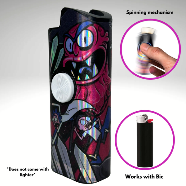 FLKR LYTR®  Fidget Spinner Lighter Case Must Have Halloween Design for Bic® Spinner Lighter Case | FLKR LYTR - $11.99