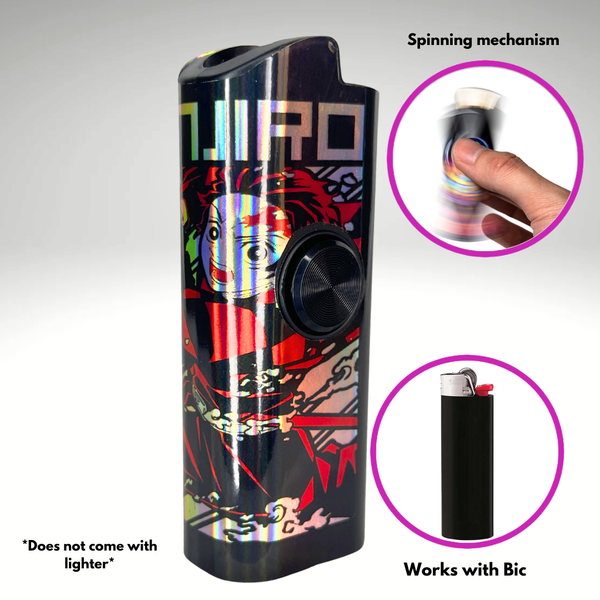 FLKR LYTR® Fidget Spinner Lighter Case Anime Design for Bic® Spinner Lighter Case | FLKR LYTR - $11.99