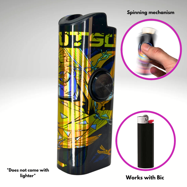 FLKR LYTR® Fidget Spinner Lighter Case Anime Design for Bic® Spinner Lighter Case | FLKR LYTR - $11.99